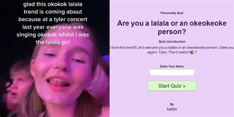 okokokok lalala|What is TikToks OkOkOk or LaLaLa quiz and how。